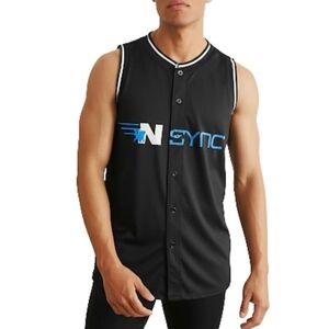 NWOT VTG Y2k NSYNC 2001 PopOdyssey Tour Men's XL Oversized Singlet Jersey Rare